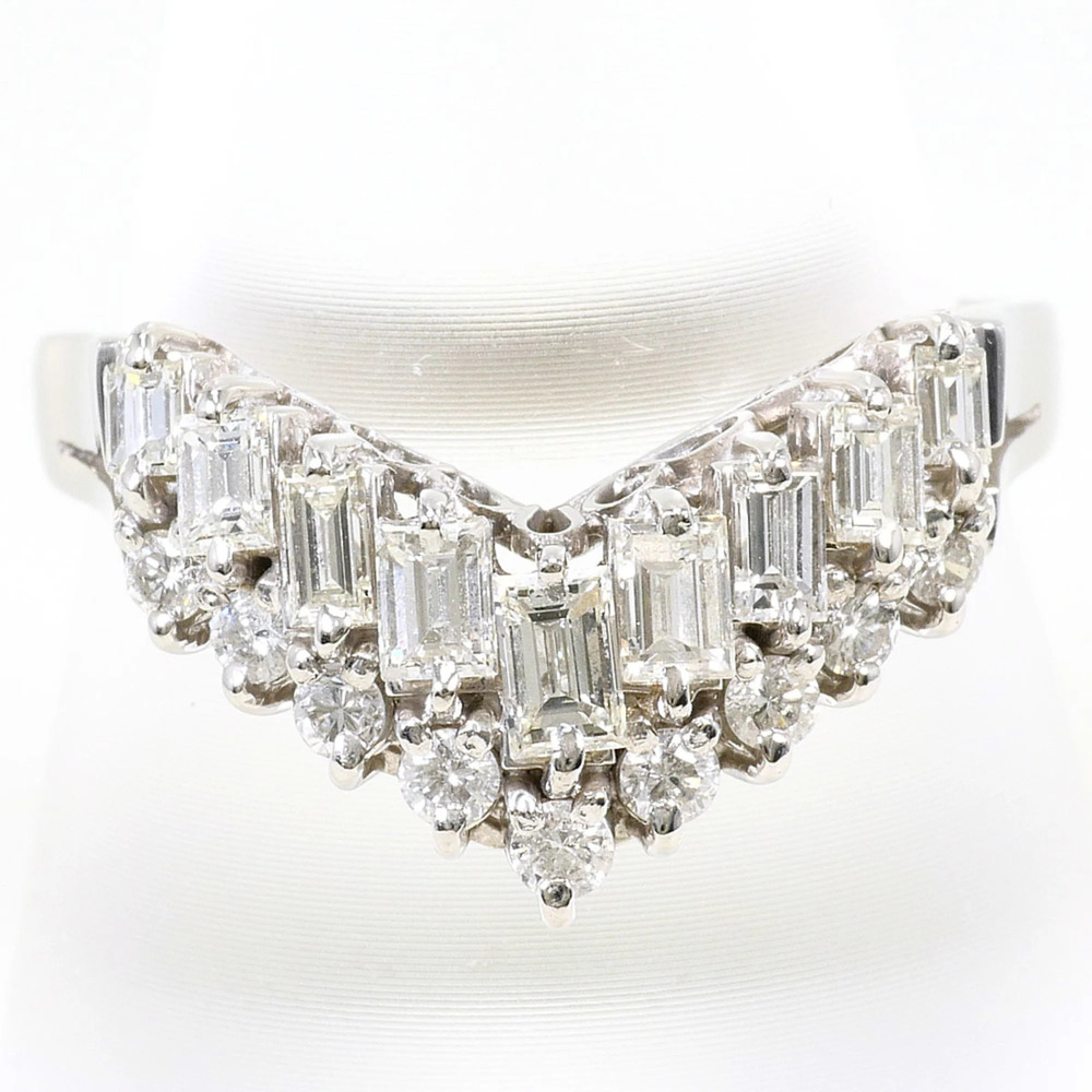 VINTAGE Silver Diamond Ring